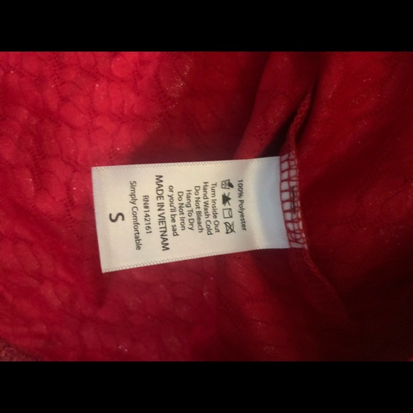 Lularoe Red Elegant Madison Skirt - Picture 4 of 5